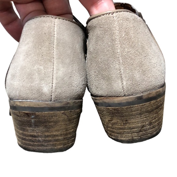 LUCKY BRAND | Women’s Taupe Faithly Suede Almond Toe Ankle Boot Booties size 8 - Picture 7 of 12